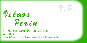 vilmos perin business card